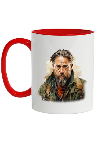 StoryGift Romania Mug With Travis Fimmel, Actor, Celebrity, Movie, Hollywood, Multicolor 330 ml, C, With ,STG