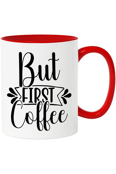 StoryGift Romania Mug for those who don't do anything without drinking coffee first with R Handle, Cu, STG
