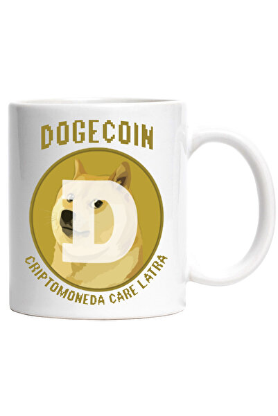 StoryGift Romania Cana dogecoin criptomoneda care latra, investitii, 330ml, C...