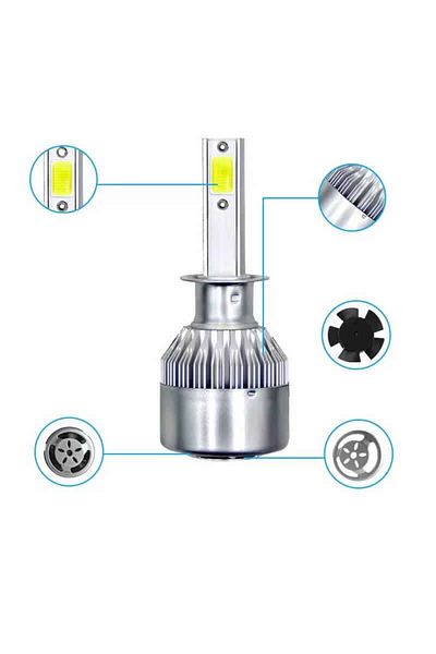 MACVI Macvi® H7 C6 LED Bulb Set, 6500k, 3800 lumens