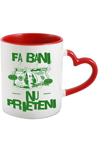StoryGift Romania Cana bancnota in flacari text fa bani nu prieteni, 330ml, C...