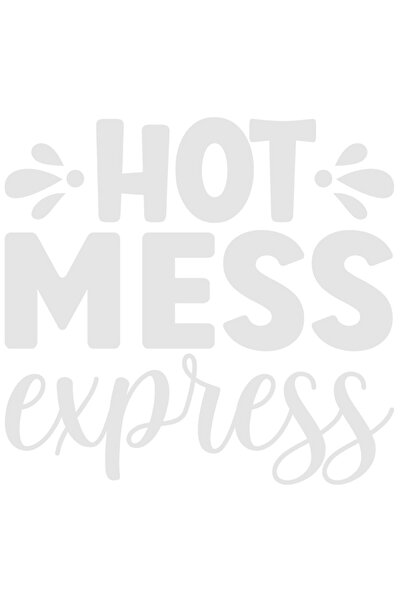 StoryGift Romania Sticker Autocolant 30CM Exterior cu textul in limba engleza "Hot mess express" - dezastru fier