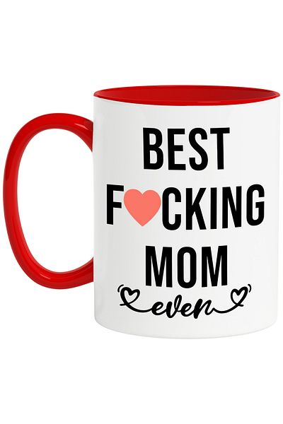 StoryGift Romania Mug for the best mother ever with message in English - heart, With, STG