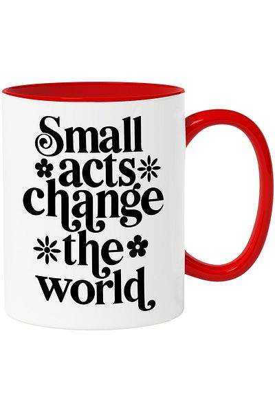 StoryGift Romania Mug with the message "Small acts change the world" - small acts change the world with, With,STG.