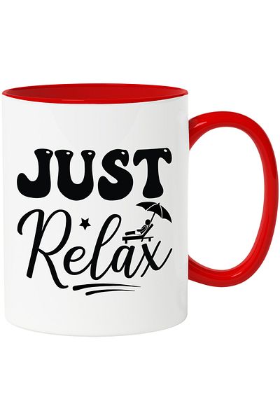 StoryGift Romania Mug with a message that encourages you to relax - carefree vacation with M, Cu, STG.