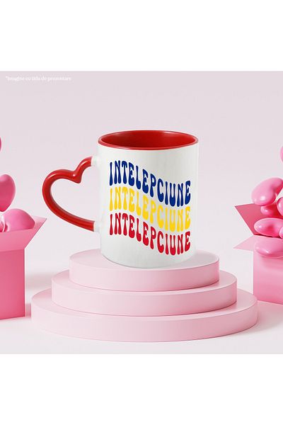 StoryGift Romania Mug The Word of Wisdom, in the Colors of the Romanian Flag, Red, Yellow, Blue, with ,STG