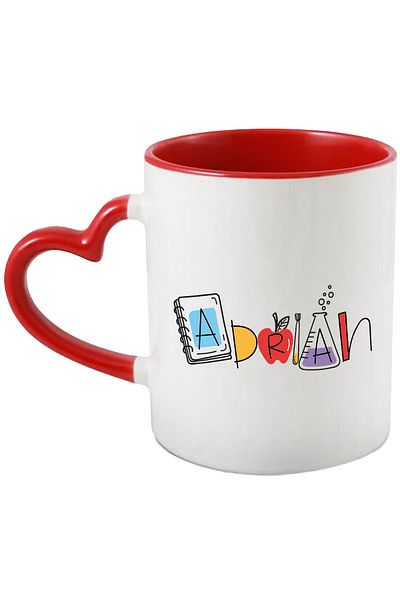 StoryGift Romania Mug With Name Adrian, and Funny Message, Curious, Sociable, Galagio, 330ml, Ceram, With,STG