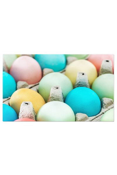 StoryGift Romania Tablou Canvas Oua Pastele Colorate Aproape De Ouale De Paste Colorate In Hartie Decor Festiv P
