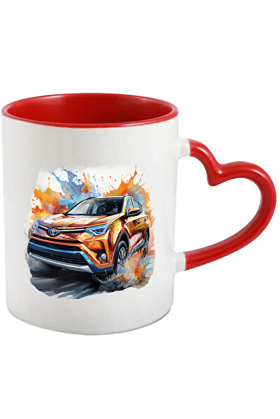 StoryGift Romania Cana Cu Toyota, Masina, Apa, Sosea, Ilustratie, Vopsea, Multicolor 330 ml, Ceram, Cu ,STG
