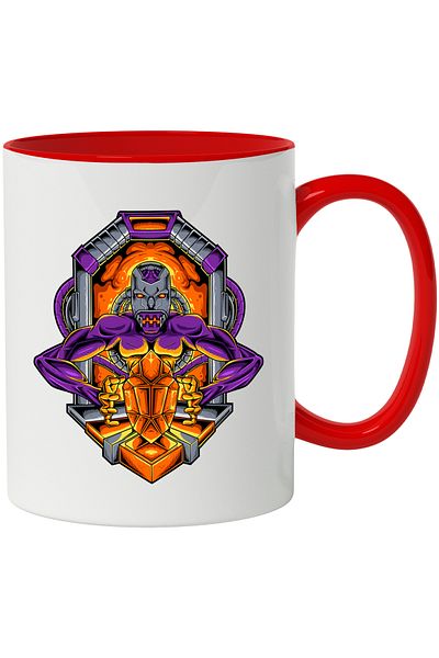 StoryGift Romania Monster Mug, Crystal, Robot, Arms, Cables, Sci Fi, Mecha, Multicolor 330 m, With ,STG