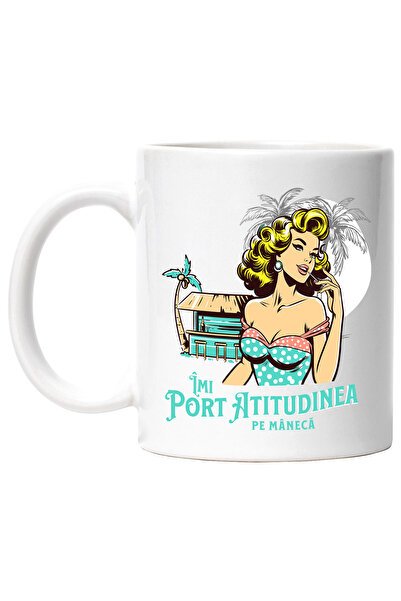 StoryGift Romania Cana Fata retro cabana plaja text Imi Port Atitudinea Moda ...