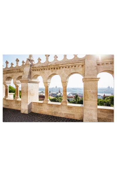 StoryGift Romania Tablou Canvas Balustrada Bastionului Pescarilor Din Budapes...