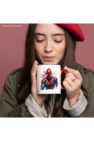 StoryGift Romania Spider-Man Mug, Costume, Peter Parker, Superheroes, Marvel, Multicolor 330 m, With ,STG