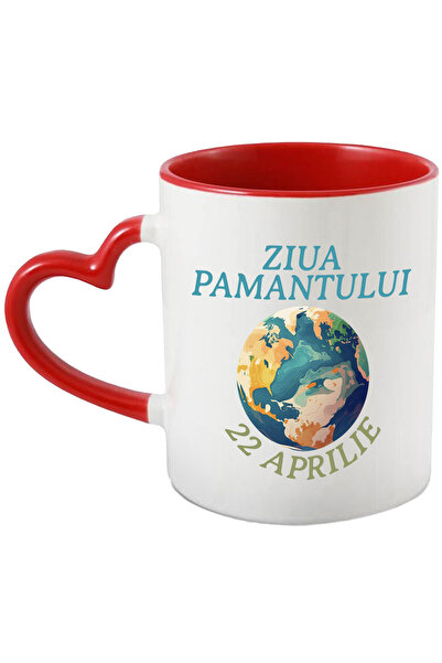 StoryGift Romania Cana ziua pamantului 22 aprilie Terra planeta, 330ml, Ceram...