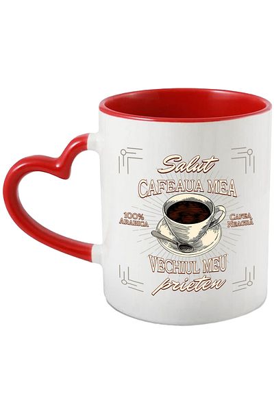 StoryGift Romania Hello, my coffee - my old friend, morning energy mug, 330ml, Ceramic, With, STG.