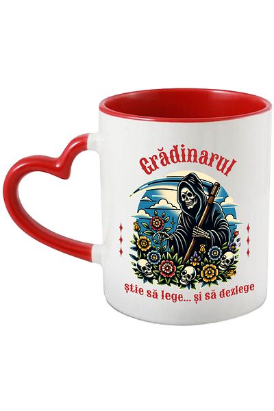 StoryGift Romania Death in the Garden Mug knows how to bind and unbind, 330ml, Ceramic with Ini Handle, With, STG.