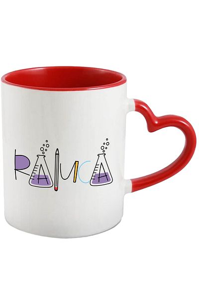 StoryGift Romania Mug With Name Raluca, School, Chemistry, Materials, Algebra, Geometry, 330ml, Ceram, With, STG.