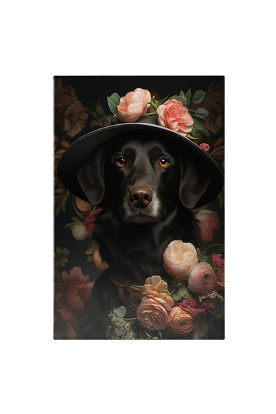 StoryGift Romania Tablou Canvas: Seara De Carnaval Și Oaza Neagră Câinele Flo...