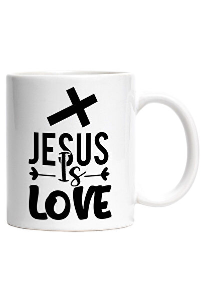 StoryGift Romania Cana cu mesajul in engleza "Jesus is love" - Iisus este iub...