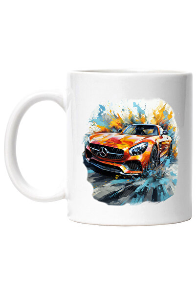 StoryGift Romania Cana Cu Masina, Brand, Mercedes, Viteza, Apa, Sosea, Multic...
