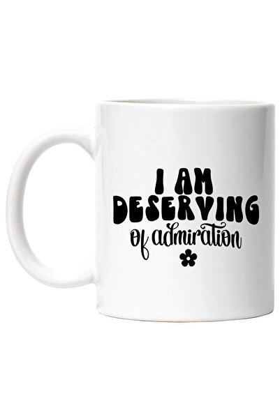 StoryGift Romania Cana cu floare si mesajul "I am deserving of admiration" - ...