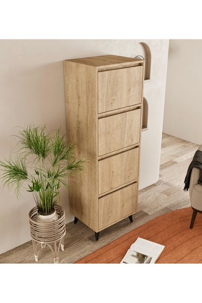 FUHO Mely Çok Amaçlı Dolap-Ekmeklik Safir Meşe