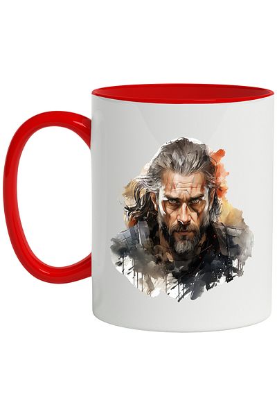 StoryGift Romania Mug With The Witcher, Character, Geralt of RIvia, Fantasy, Multicolor 330 ml, Sky, With, STG