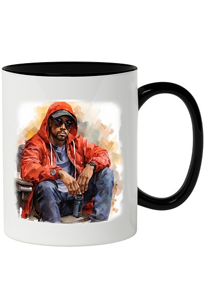 StoryGift Romania Mug With Nate Dogg, Rapper, Celebrity, Artist, Multicolor 330 ml, Ceramic with M, With ,STG