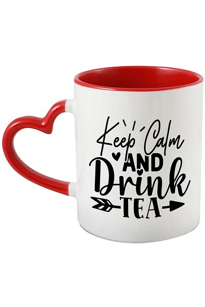 StoryGift Romania Mug with the message in English "Keep calm and drink tea" - stay calm and drink tea with , With ,STG