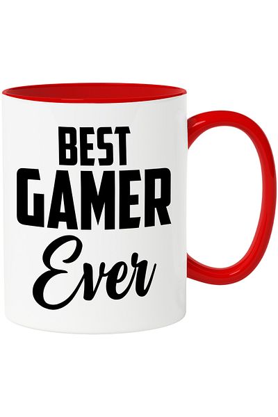 StoryGift Romania Mug for the best computer gamer ever with Red Handle, With Ro Handle, STG