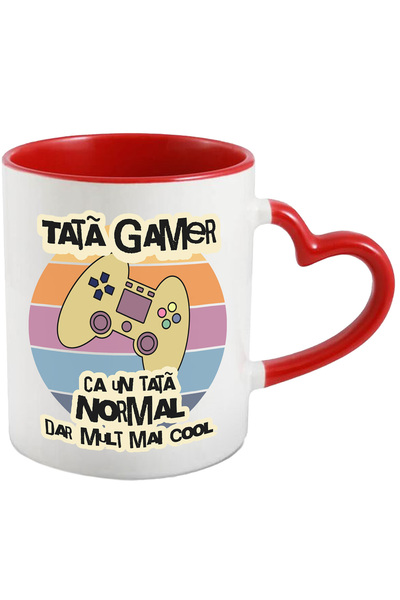 StoryGift Romania Cana Tata Gamer cool maneta de video lume virtuala, 330ml, ...