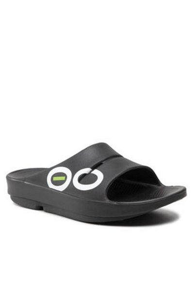 Oofos men's flip flops OOAHH SPORT black