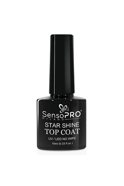 SensoPRO Milano Top Coat Star Shine SensoPRO Milano Oja Semipermanentă 10ml - Gel de Unghii