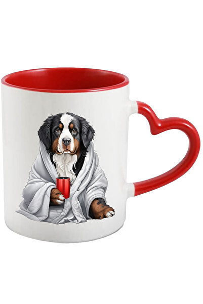 StoryGift Romania Cana cu un caine in capod alb | ilustratie | tine o cana cu...