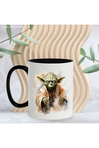 StoryGift Romania Star Wars Mug, Jedi, Yoda, Character, Sci-Fi Movie Lovers, Multicolor 330 ml, With,STG