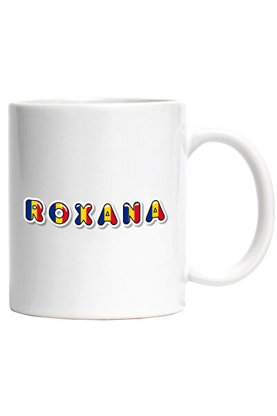 StoryGift Romania Cana Cu Numele Roxana, Romania, Suporter, Steagul Romaniei,...