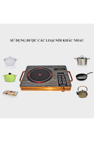 SOKANY 2200W Digital Hotplate – Portable Single Burner with Temp Control, Compact & Fast