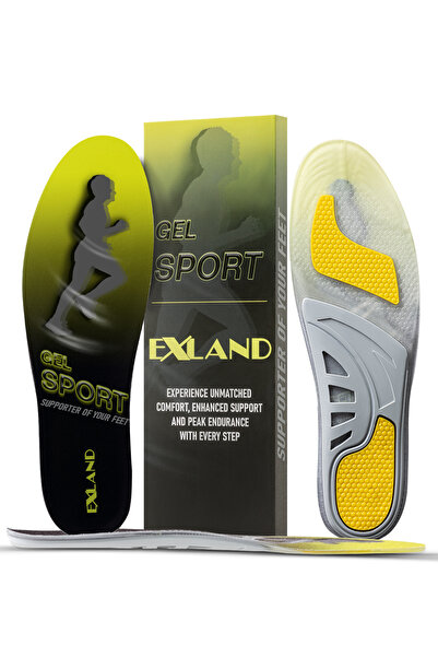 Exland Spor Ortopedik Koşu,yürüyüş Jel Tabanlığı-kemer Ve Metatarsal Destekli,darbe Emici Jel Iç Tabanlık