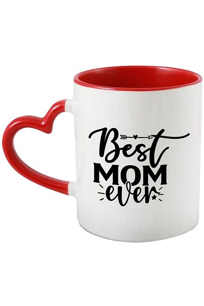 StoryGift Romania Heart mug for the best mom ever - appreciation message with Man, Cu, STG.