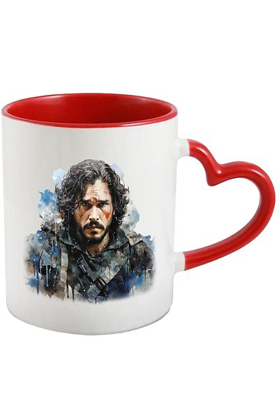 StoryGift Romania Mug With Jon Snow, Game Of Thrones, Fictional Character, Fantasy, Multicolor 330 ml, , With ,STG .