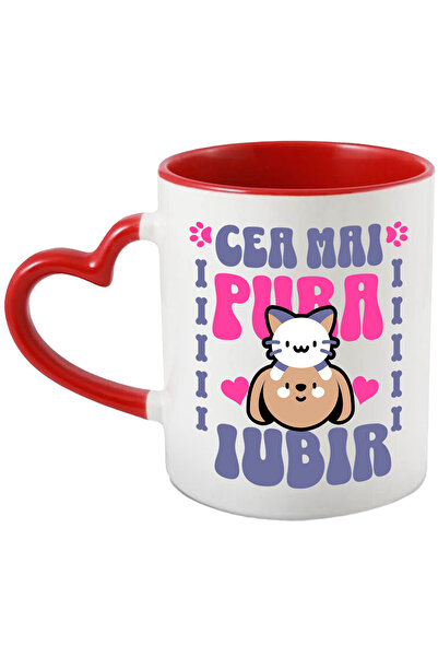 StoryGift Romania Cana Iubirea animalelor cea mai pura caine pisisca, 330ml, ...