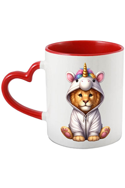 StoryGift Romania Cana cu un pui de leu costumat intr-un unicorn, ilustratie,...