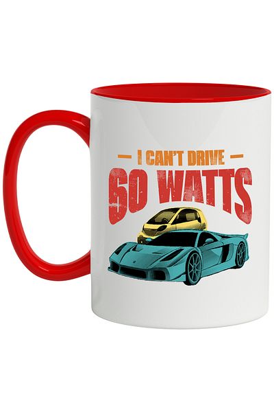 StoryGift Romania Mug With Message In English I Can’t Drive 60 Watts, Cars, Sport, Smart, Multicolor, With ,STG