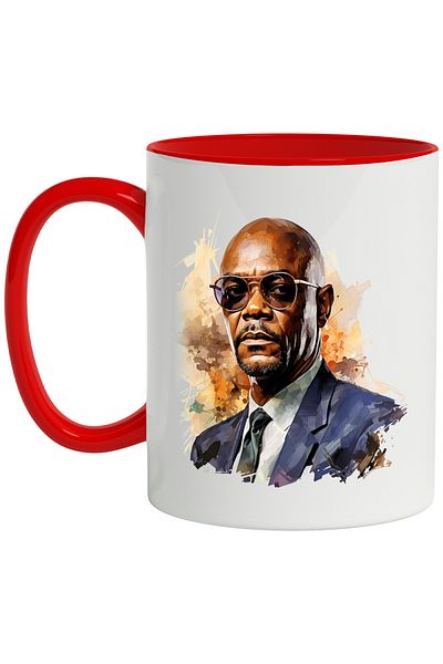 StoryGift Romania Mug With Samuel L. Jackson, Actor, Hollywood, Movies, Star, Multicolor 330 ml, Sky, With, STG