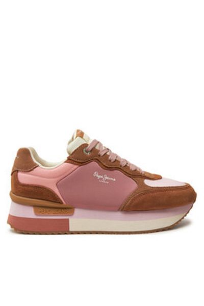 Pepe Jeans women's sneakers PLS60025 brown