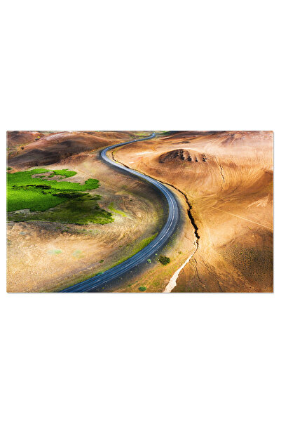 StoryGift Romania Tablou Canvas Peisaj Aerial Islanda, Peisaj Islandez, Aventura, Vulcan, Geizer 274