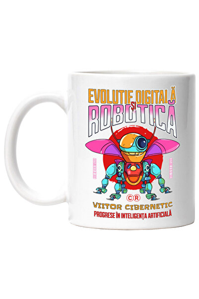 StoryGift Romania Cana Insecta Robot Evolutie Digitala Viitor Ciberneti, 330m...