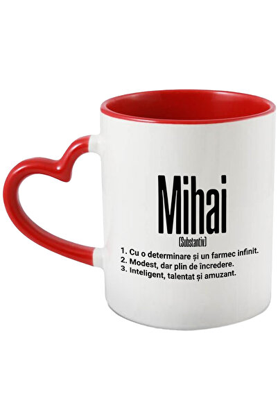 StoryGift Romania Cana Cu Numele Mihai, Determinare, Modest, Inteligent, Amuz...
