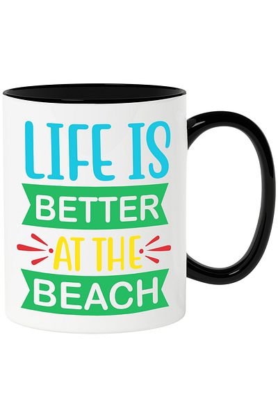 StoryGift Romania Mug for those who believe that life is much better on the beach - have fun, With ,STG.