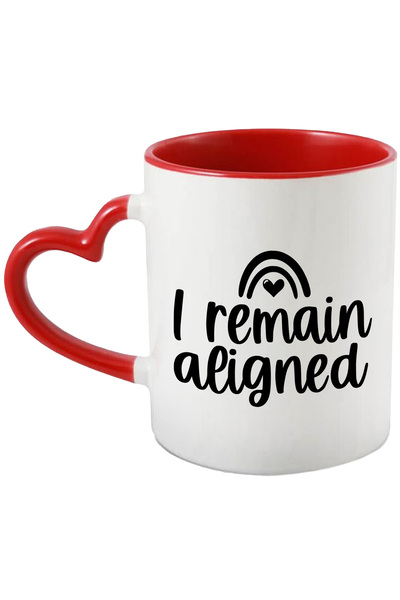 StoryGift Romania Cana cu inimioara si mesajul "I remain aligned" - raman ali...